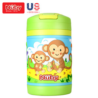努比（Nuby）宝宝保温焖烧杯罐  430ml 绿色猴子 *2件