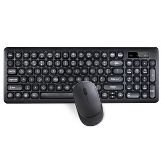 吉选（GESOBYTE）WKM136 无线键盘鼠标套装 办公静音键鼠套装 电脑笔记本通用键盘 带数字键盘 104键 黑色
