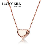 LUCKY KILA 18k镀金 心形吊坠锁骨链