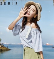 Semir 森马 19-038040315 女士短袖衬衫