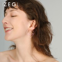 ZENGLIU ZL80263 镂空爱心LOVE字母耳环