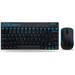 摩天手(Mofii) X210无线键鼠套装  办公键鼠套装 便携 电脑键盘 笔记本键盘  一体机 蓝黑 自营