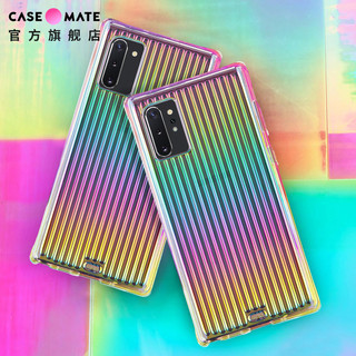 Case Mate三星note 10+律动条纹镭射透明行李箱ins风防摔手机壳新