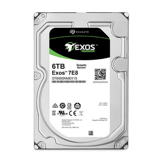 SEAGATE 希捷 银河Exos 7E8系列 3.5英寸企业级硬盘 6TB 256MB(7200rpm、PMR)ST6000NM0115