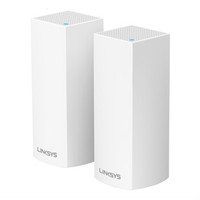 LINKSYS 领势 WHW0302 三频2200M 千兆Mesh分布式无线路由器 WiFi 5 两个装 白色