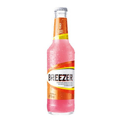 冰锐（Breezer）洋酒 4.8°朗姆预调鸡尾酒 瓶装蜜桃味 275ml *8件