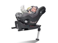 宝贝第一启萌 0-4岁新生儿儿童安全座椅360度旋转汽车用宝宝婴儿  太郎灰