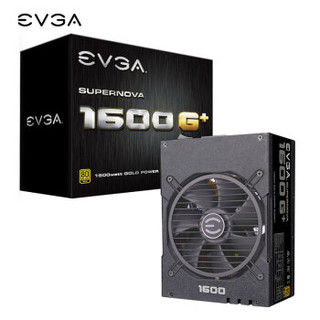 18日0点：EVGA 额定1600W G+电脑电源(80PLUS金牌/全模组/10年质保/FDB轴承风扇/全日系电容/台式主机电源)