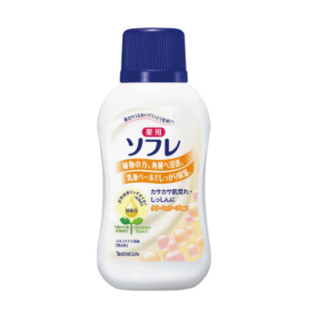 巴斯克林舒芙蕾牛奶浴入浴液嫩肤补水保湿米乳香型720ml日本进口推奶全身按摩奶浴入浴剂泡澡男女
