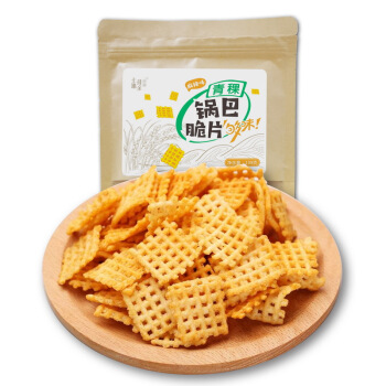 京东plus会员土地母亲青稞锅巴片麻辣味香葱味108g袋5件