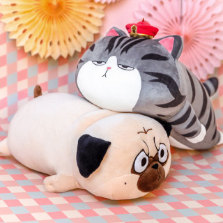 吾皇万睡巴扎黑抱枕男女生睡觉毛绒玩具可爱卡通动漫公仔娃娃