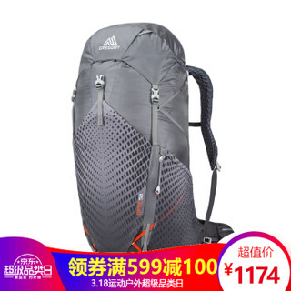 格里高利 GREGORY OPTIC 58 男款户外登山徒步包轻量化双肩包 58L l号 熔岩灰