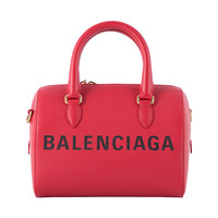 BALENCIAGA 巴黎世家 女士横款拉链斜挎包 550649-0OTDM-6575 红色 中号