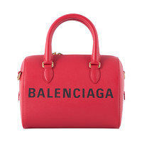 BALENCIAGA 巴黎世家 女士横款拉链斜挎包 550649-0OTDM-6575 红色 中号