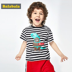 Balabala 巴拉巴拉 男童短袖t恤  
