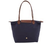 LONGCHAMP 珑骧 Le Pliage系列 女士单肩包 1899089556 藏青色 中号