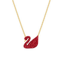 SWAROVSKI 施华洛世奇 ICONIC SWAN 5465400 大号红色天鹅项链