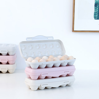 家用鸡蛋收纳盒可叠加带盖鸡蛋盒鸡蛋保鲜盒塑料分格冰箱鸡蛋托架