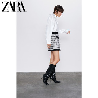 ZARA 新款 女装 斜纹软呢迷你裙 08146129093