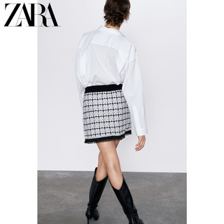 ZARA 新款 女装 斜纹软呢迷你裙 08146129093