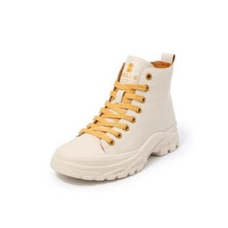 BELLE/百丽2020春新商场同款女旅游靴(薄绒里)U7W1DAD0 米/黄薄绒里 37