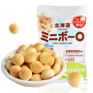 日本进口 理本 北海道牛奶小馒头儿童饼干60g *17件