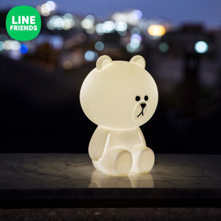 LINE FRIENDS 布朗熊护眼台灯 动漫周边家居智能遥控夜灯 布朗熊氛围遥控夜灯 150*216mm