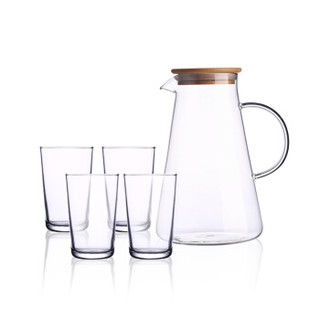 限地区：Luminarc 乐美雅 玻璃水杯套装5件套 家用冷水壶凉水壶 P7121