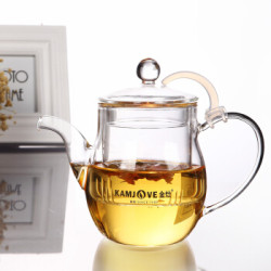 金灶(KAMJOVE) AC-10耐热玻璃泡茶壶过滤茶杯加厚煮茶器 可加热茶具 AC-10 /500毫升