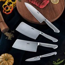 京东京造 德国钢刀具套装 菜刀 剁骨刀 厨师刀 剪刀套刀组合垂目纹系列