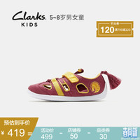 Clarks 其乐 花木兰联名凉鞋 红色261531247 29.5
