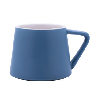佳佰 陶瓷水杯情侣杯办公咖啡杯花茶杯 小火山杯-蓝色 *11件
