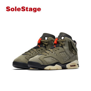 Nike Air Jordan 6 X Travis Scott AJ6联名军绿夜光CN1085 CN1085-200 38