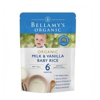 BELLAMY'S 贝拉米 有机婴儿米粉香草奶糊 125克/袋 4袋装