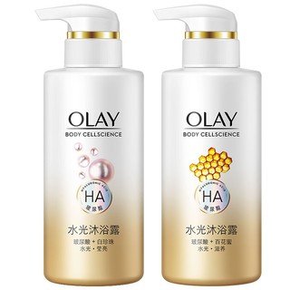 OLAY 玉兰油 滋润补水系列 水光沐浴露套装 (滋养百花蜜300ml+莹亮白珍珠300ml）