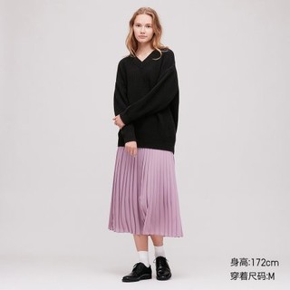 UNIQLO 优衣库 422917 宽松V领长针织衫