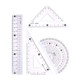 M&G 晨光 绘图测量套尺 (15cm直尺+三角尺*2+量角器) 组合装 *5件