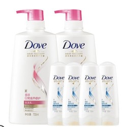 Dove 多芬 日常滋养修护套装（700ML*2 + 100ML*4）