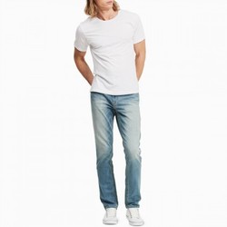 CK Jeans 41BA728 时尚潮流直筒磨白牛仔裤