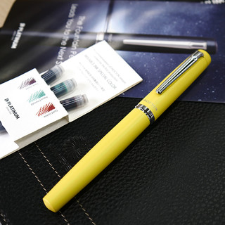 一航 白金PNS-5000钢笔平头一笔出水学生商务铱金笔钢尖入门钢笔PROCYON