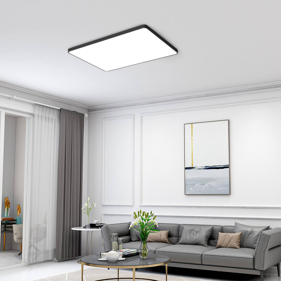 opple 欧普照明 简约黑色吸顶灯套系 客厅灯