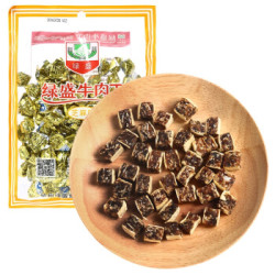 绿盛 休闲零食 肉干肉脯 办公室零食 开袋即食佐餐食品 牛肉丁(芝麻味)80g/袋 *10件