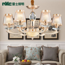 nvc-lighting/雷士照明 欧式吊灯 吊灯 S金+米白 0-39W