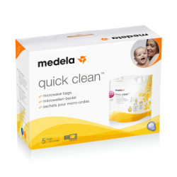 medela 美德乐 微波炉消毒袋奶瓶消毒袋(5片装) *2件