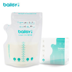 贝睿壶嘴储奶袋200ml*60枚母乳储存保鲜袋一次性冷冻袋人奶存奶袋出口韩国 一盒装 *2件