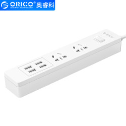 ORICO 奥睿科 DPC-2A4U 2位4USB插排