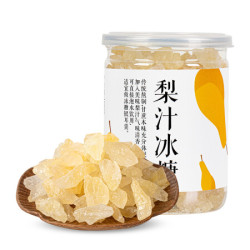 人民食品 冰糖 梨汁冰糖 瓶装400g 防霾饮品原料 *16件