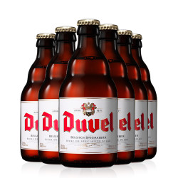 比利时进口Duvel督威金啤小麦精酿啤酒中浓度黄啤酒330ml*6瓶装