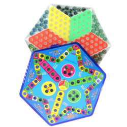 路狮 弹珠跳棋+飞行棋 二合一版 送6颗备用棋