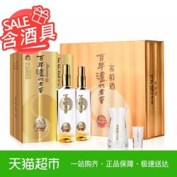 泸州老窖窖龄60年52度500ml*2瓶礼盒套装浓香型高度白酒 自营正品